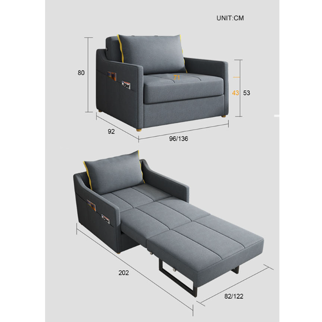 Fido Single Seater Sofa Bed