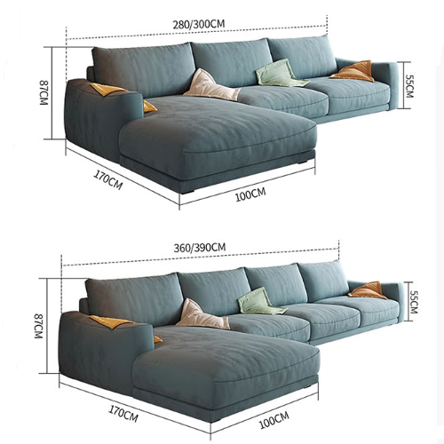 Ethan Knole Three Seater Corner, Four Seater Corner Sofa, Velvet