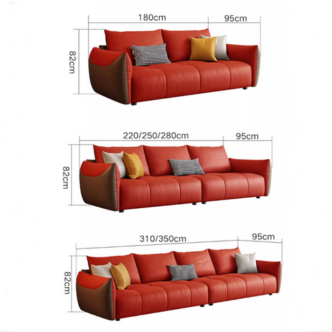 Levi Italia Two Seater, Three Seater, Four Seater Sofa, Brown