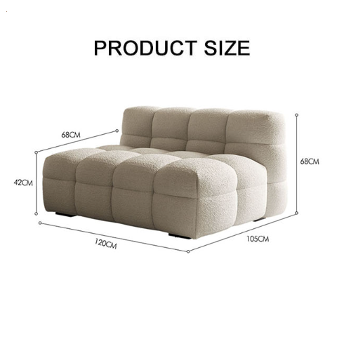 Cora Single Seater, Two Seater Sofa, Lazy Sofa, Boucle