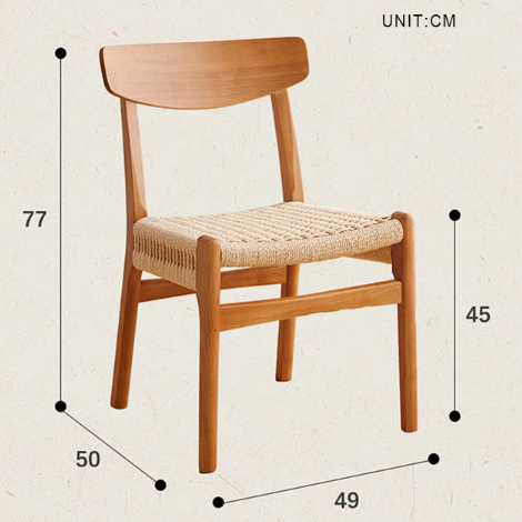 Delia Dining Chair, Rattan