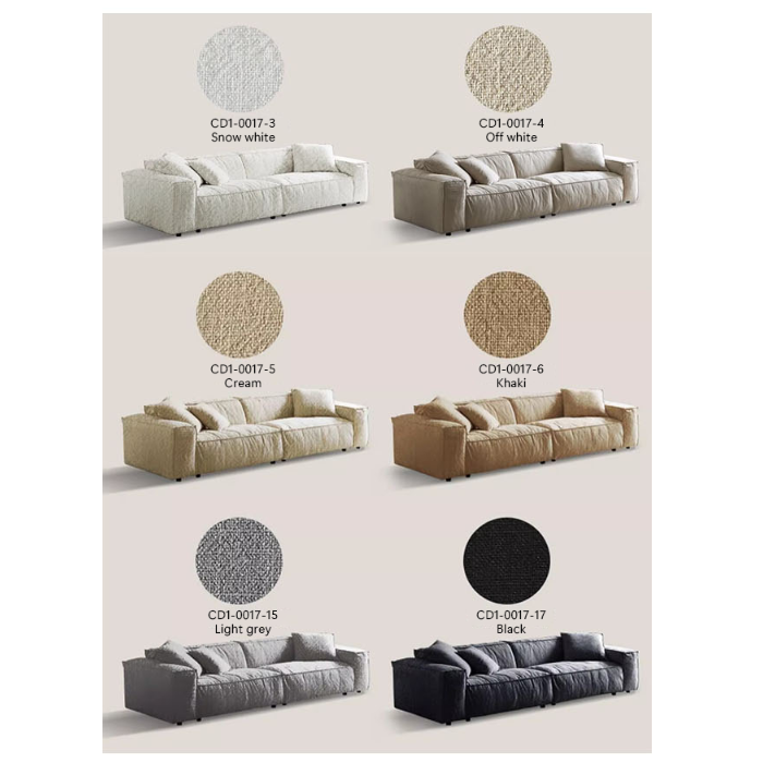 Dino Three Seater Sofa, Cotton Linen