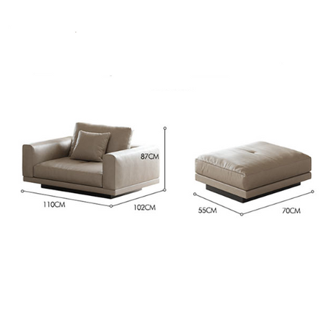 Gail Three Seater, Four Seater Sofa With Storage, Real Leather