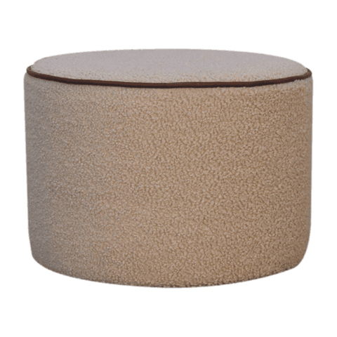 Serenity Large Round Footstool | Boucle