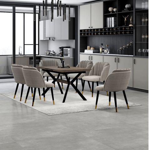 Milano velvet dining chair