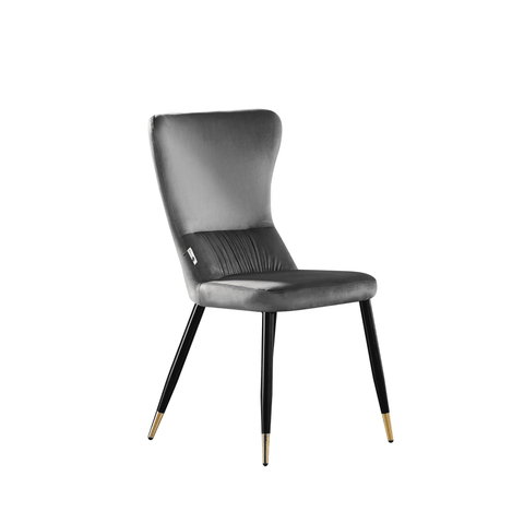 New York LUX Velvet Dining Chair with Metal Legs - Scandinavian Inspired