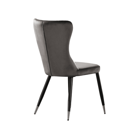 New York LUX Velvet Dining Chair with Metal Legs - Scandinavian Inspired