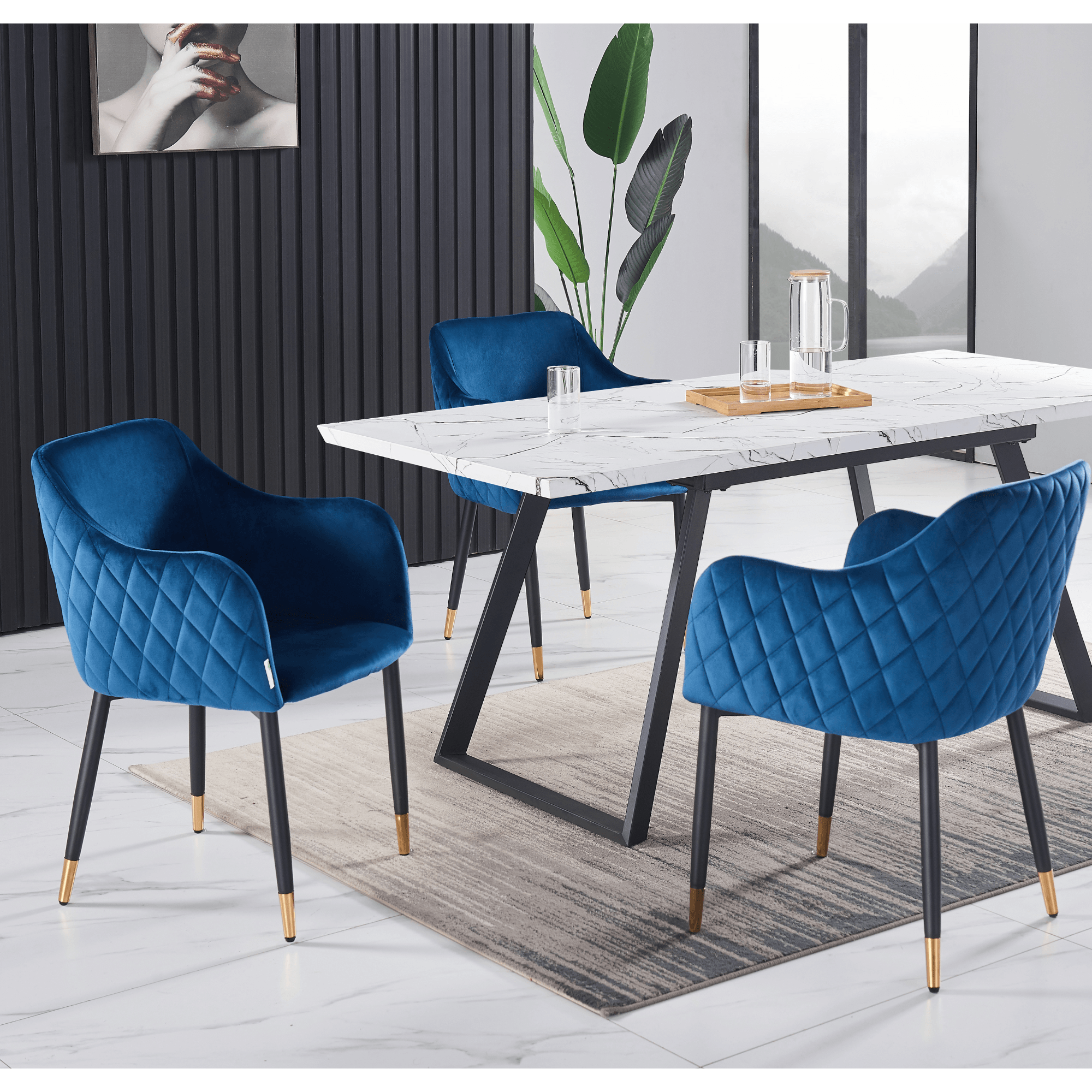 Verona LUX velvet dining chair