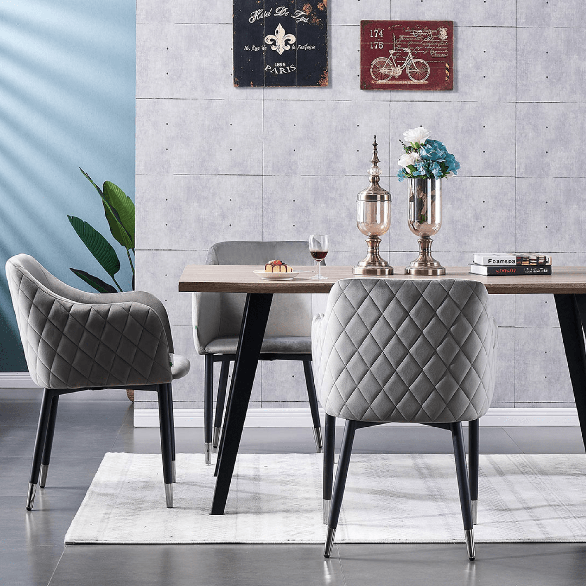 Verona LUX velvet dining chair