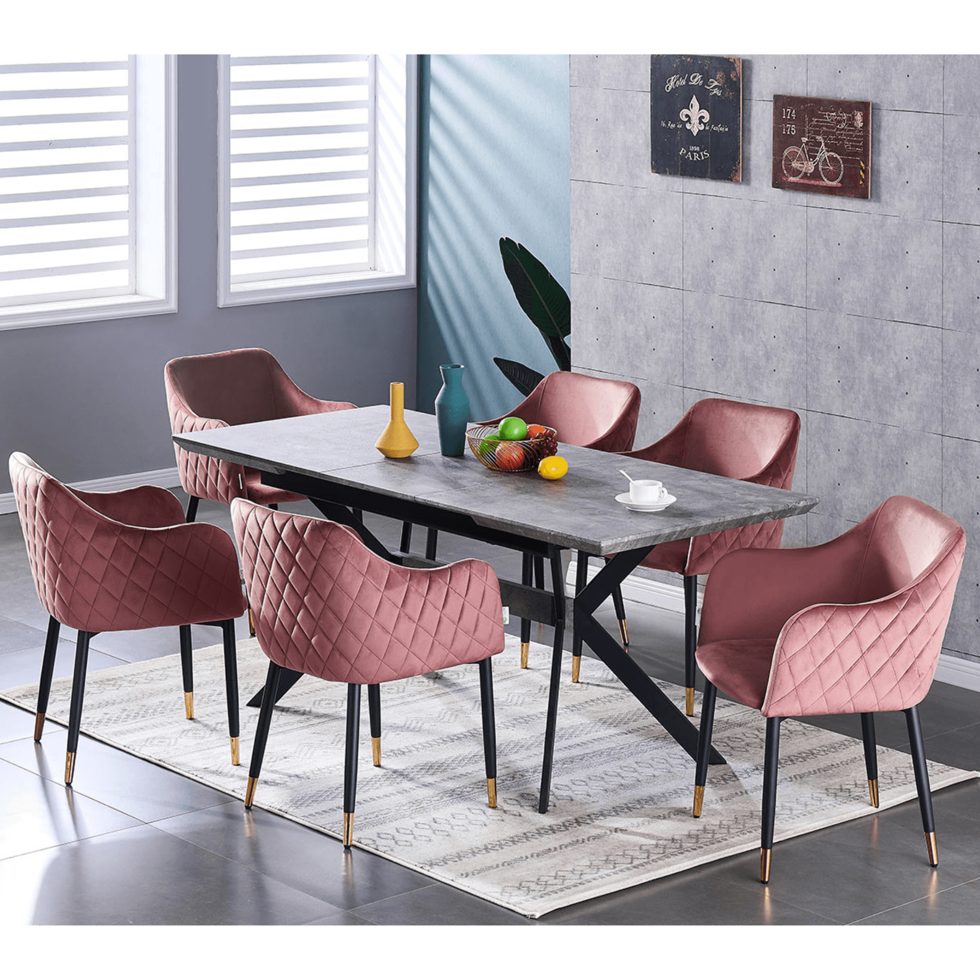 Verona LUX velvet dining chair