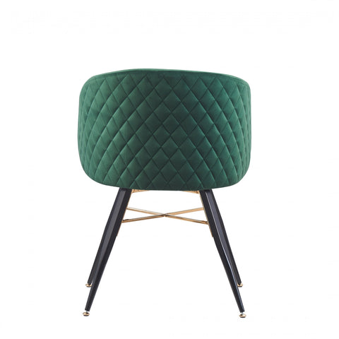 Vittorio LUX Velvet Dining Chair with Metal Legs - Perfect for Dining Room Living Room