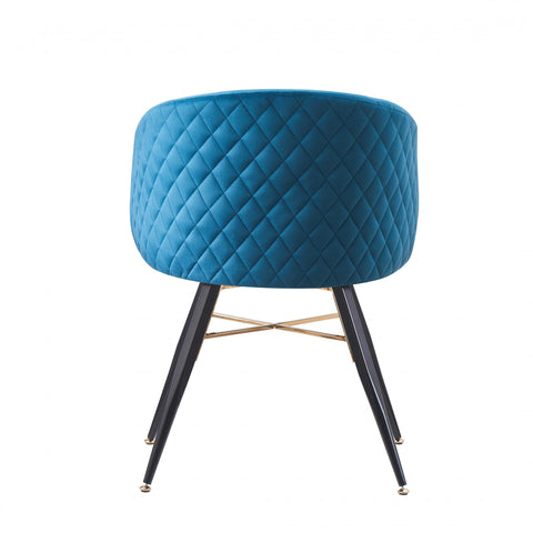 Vittorio LUX Velvet Dining Chair with Metal Legs - Perfect for Dining Room Living Room