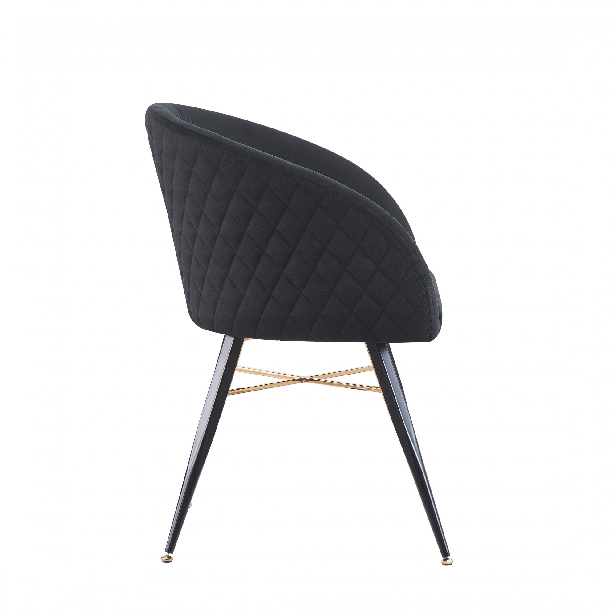 Vittorio LUX Velvet Dining Chair with Metal Legs - Perfect for Dining Room Living Room