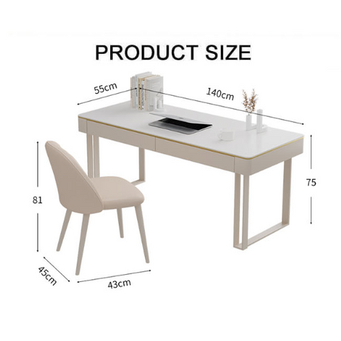 Lucien Office Desk, White