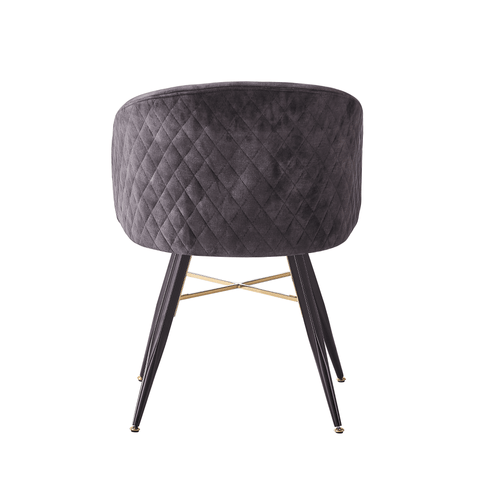 Vittorio LUX Velvet Dining Chair with Metal Legs - Perfect for Dining Room Living Room