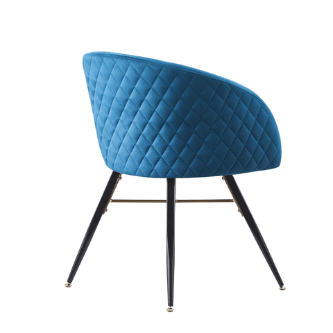 Vittorio LUX Velvet Dining Chair with Metal Legs - Perfect for Dining Room Living Room