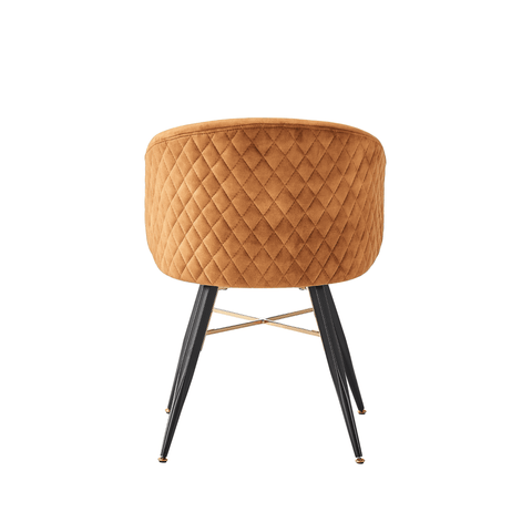 Vittorio LUX Velvet Dining Chair with Metal Legs - Perfect for Dining Room Living Room