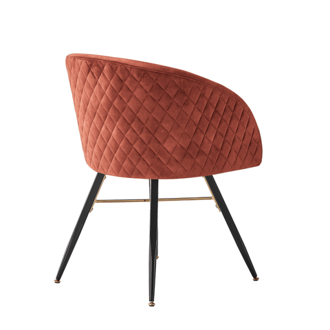 Vittorio LUX Velvet Dining Chair with Metal Legs - Perfect for Dining Room Living Room