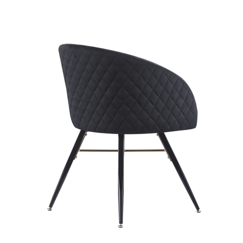 Vittorio LUX Velvet Dining Chair with Metal Legs - Perfect for Dining Room Living Room