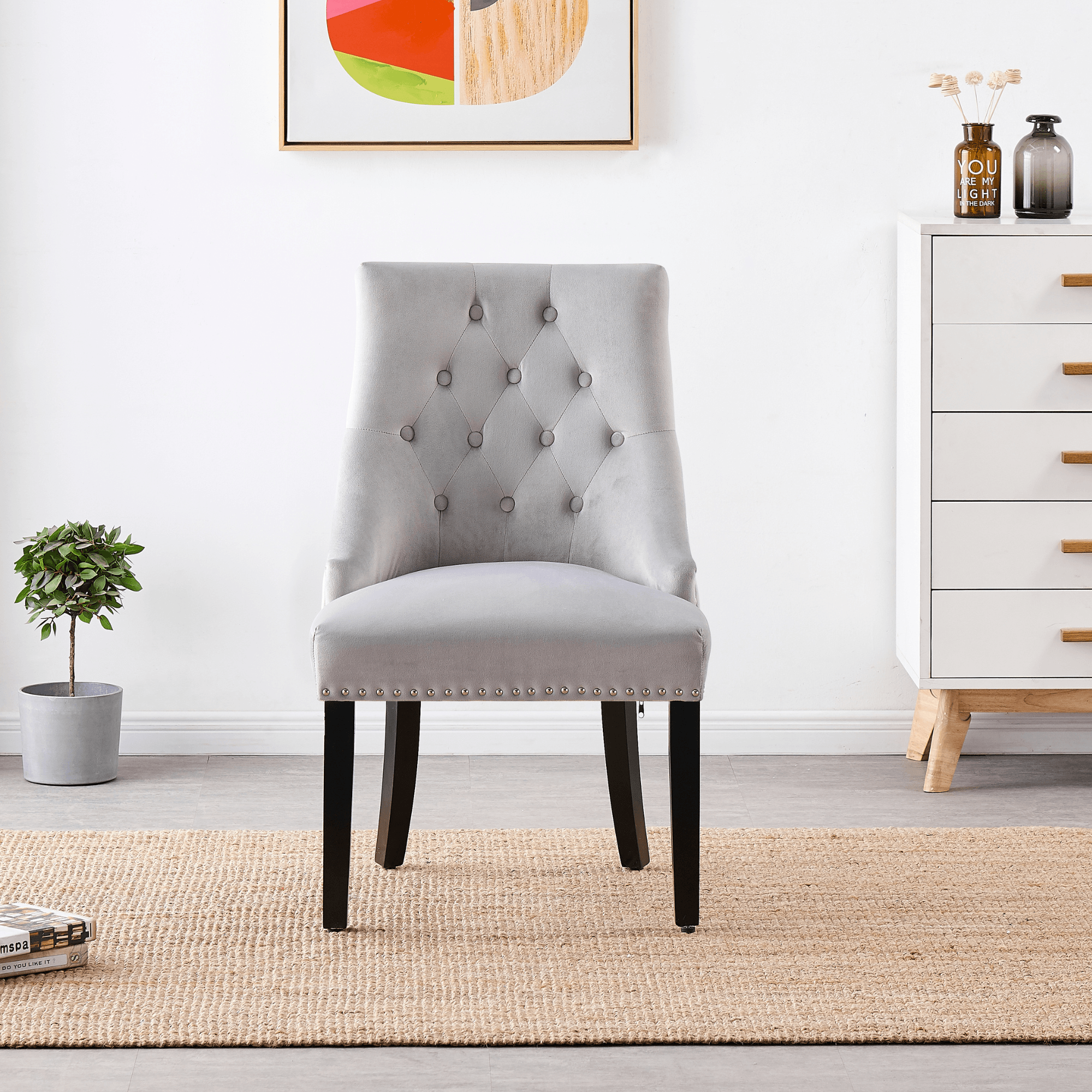 Windsor LUX Velvet Dining Chair Set of 2
