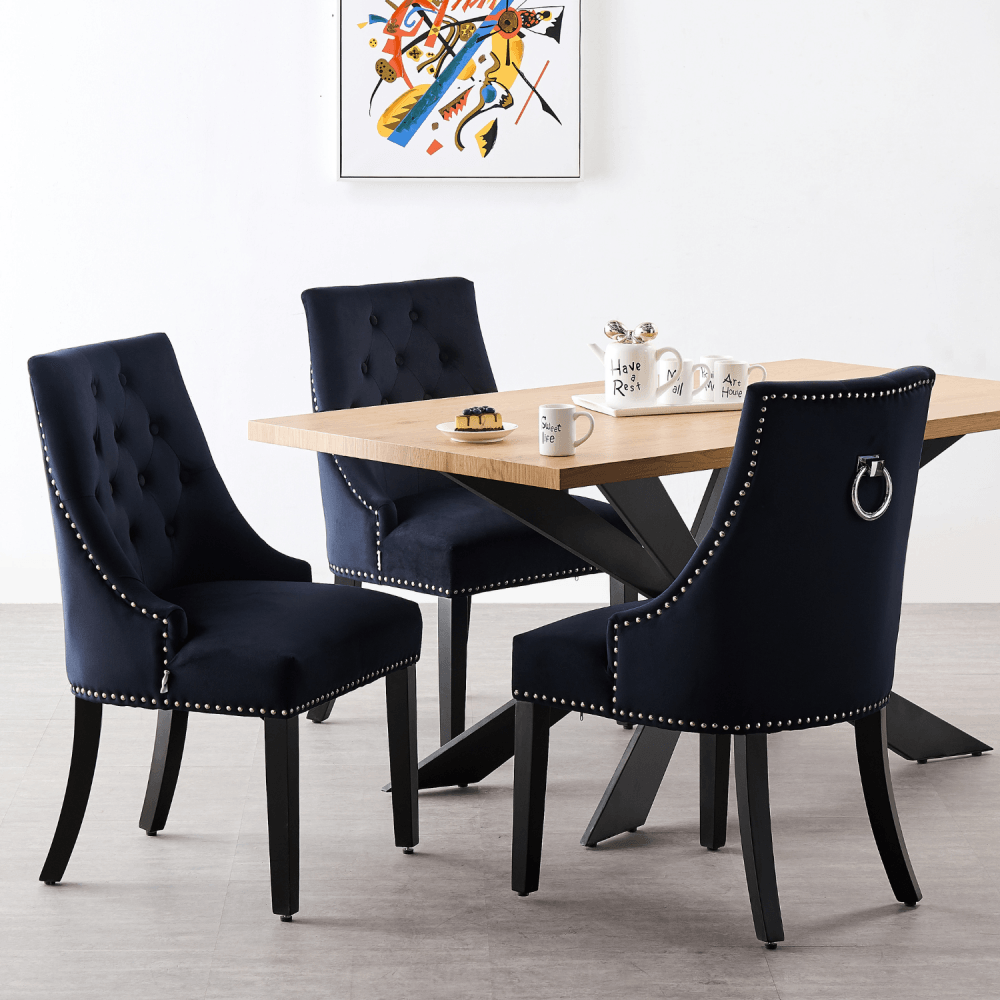 Windsor LUX Velvet Dining Chair Set of 2