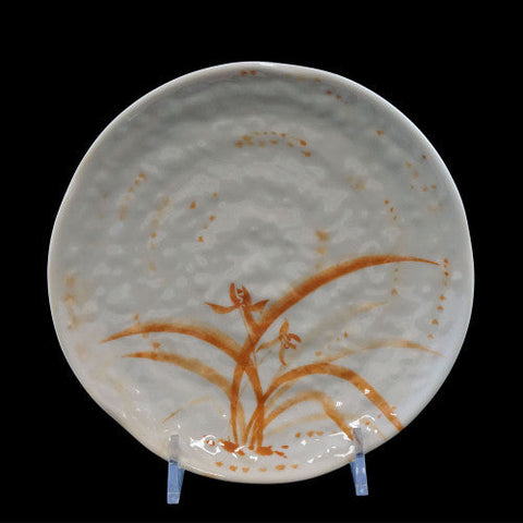 Gold Orchid Melamine Lotus Shape Plate 185mm / 7 ¼'' - Pack Of 12