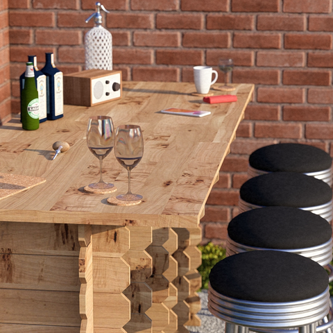 Large Wooden Interlock Bar