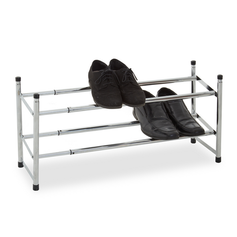 Tavia Extendable and Stackable 2 Tier Shoe Rack