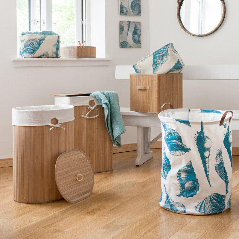 Kankyo Natural Bamboo Corner Laundry Hamper