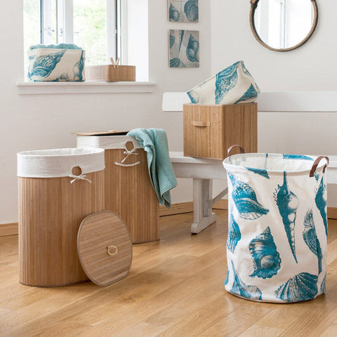 Kankyo Natural Bamboo Corner Laundry Hamper