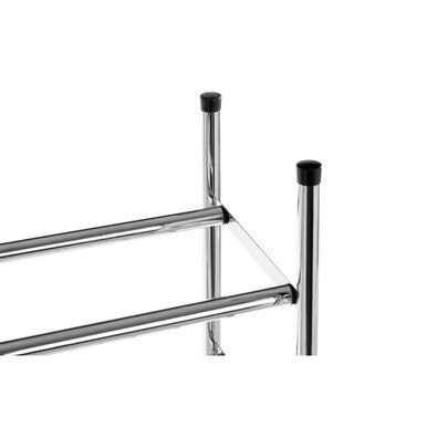Tavia Three Tier Chrome Shoe Rack