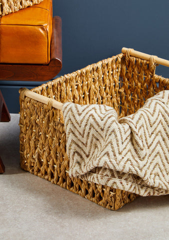 Lidi Set Of 5 Water Hyacinth Storage Baskets