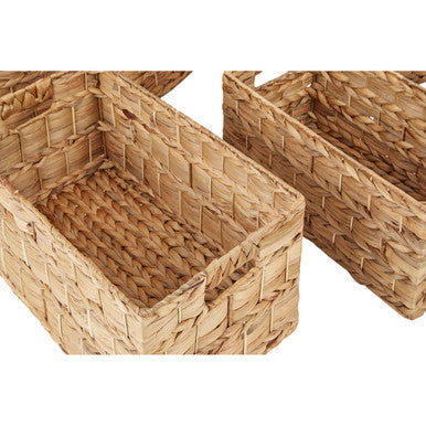 Lidi Set Of Six Water Hyacinth Storage Baskets