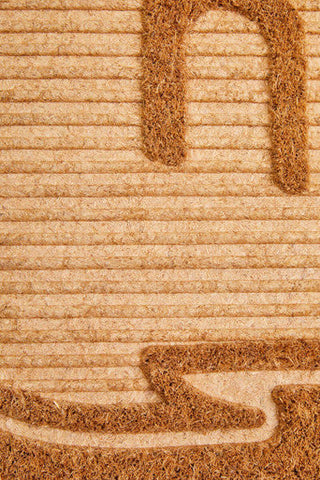 Filta Hello Embossed Coir Doormat