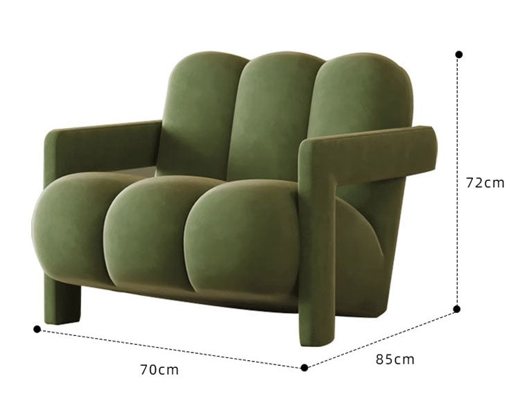 Zenith Armchair, Green