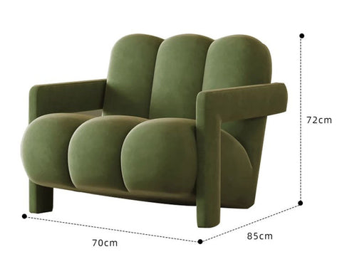 Zenith Armchair, Green