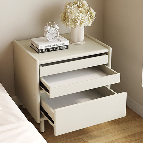 Luna Bedside Table Storage, Cream