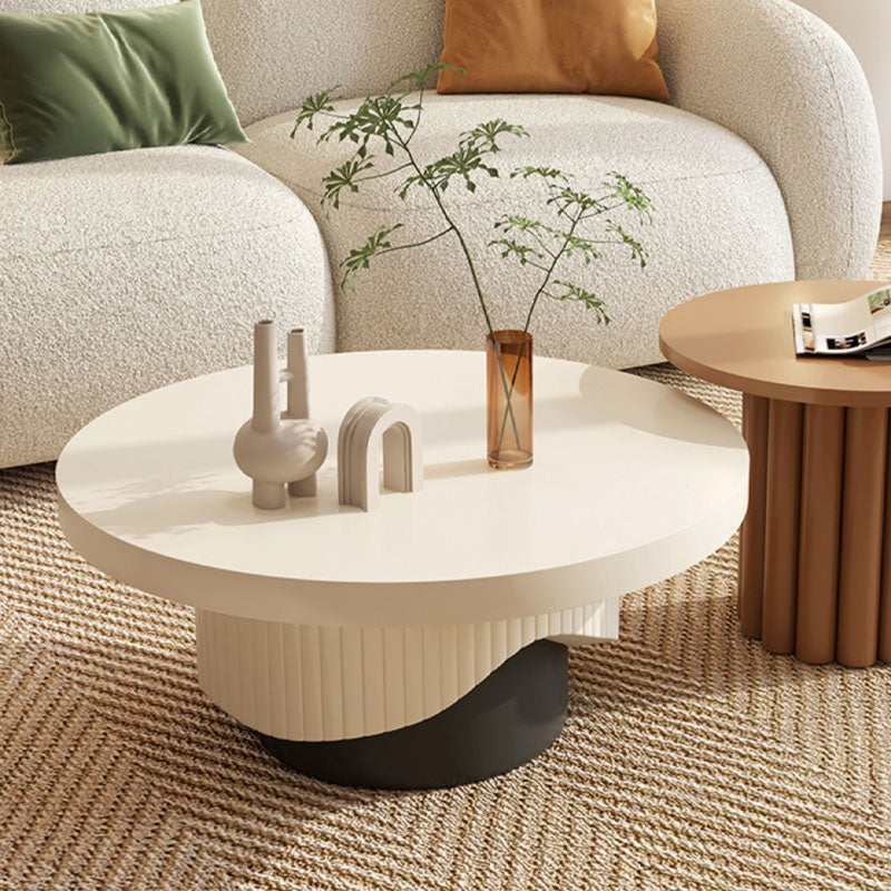 Cecily Living Room Set Round Nesting Coffee Table Set