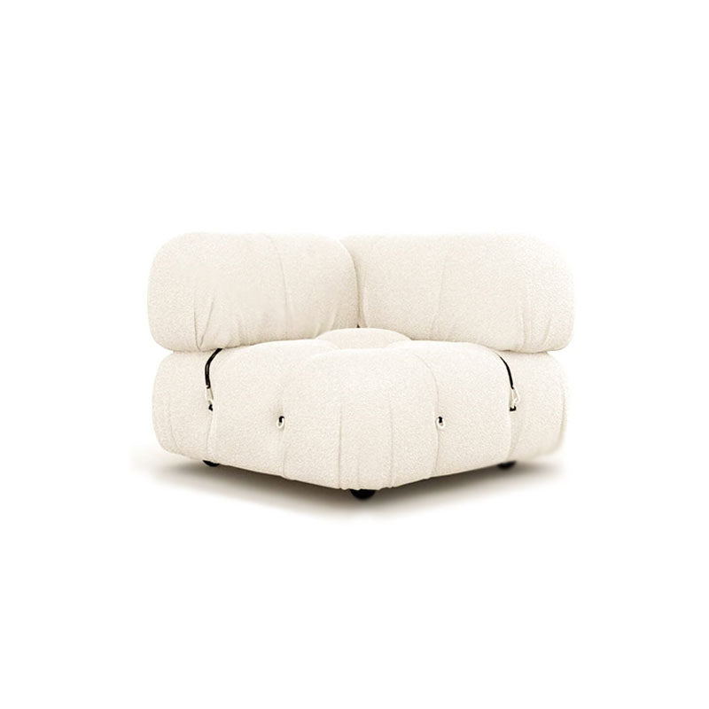 B&B Camaleonda Style Two Seater, Three Seater, Three Seater Corner Sofa, White, Boucle