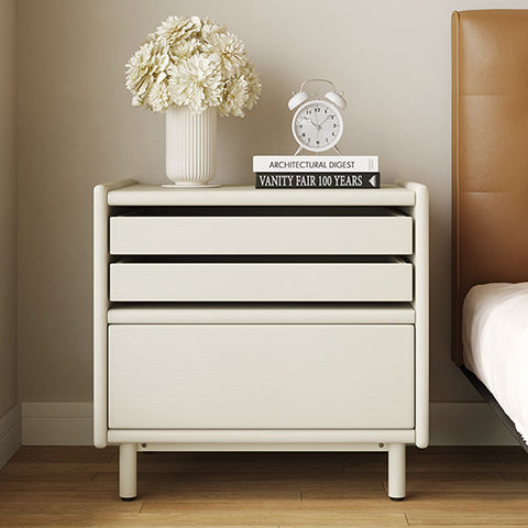 Luna Bedside Table Storage, Cream