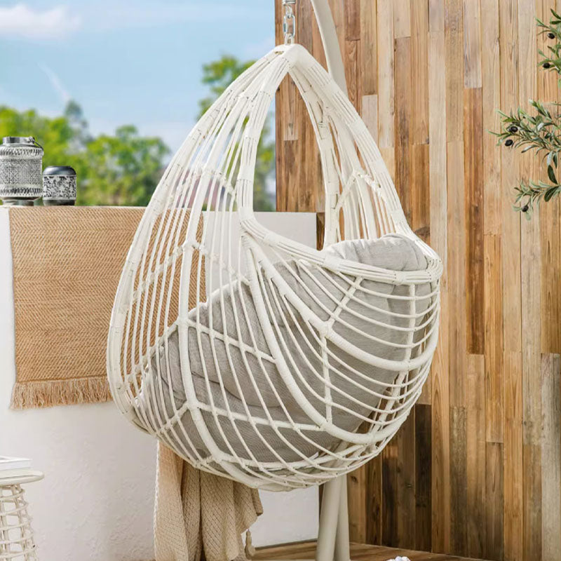 Dominic Rattan Garden Hanging Egg Chair with Stand, Indoor/ Outdoor Use