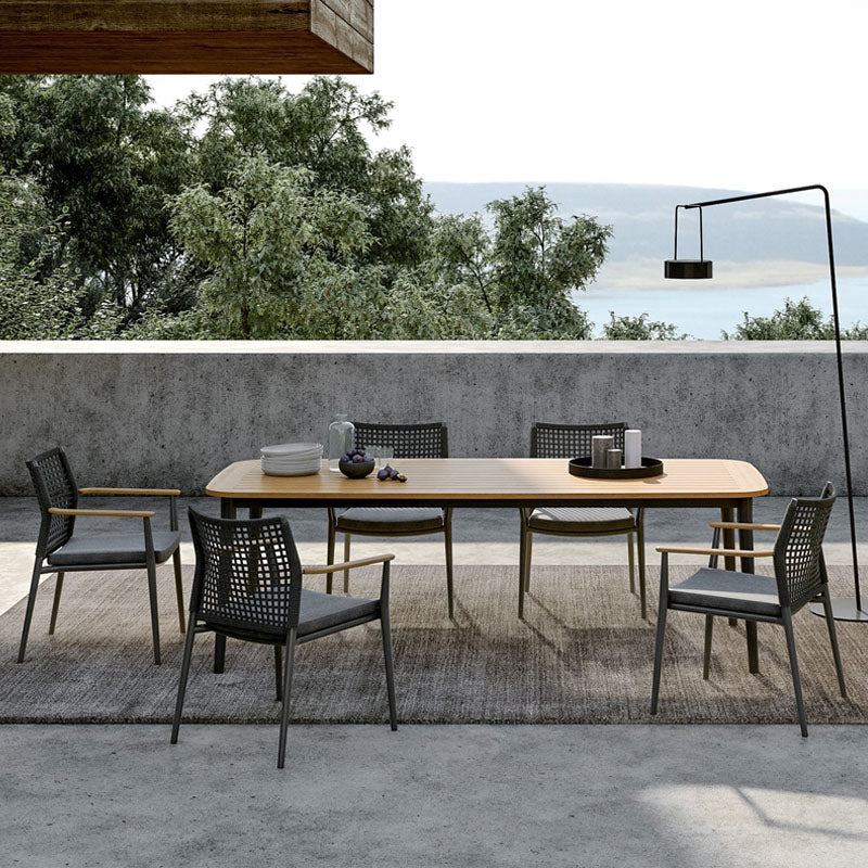 Alistair Outdoor Dining Table Set With Six Chairs, Outdoor Furniture