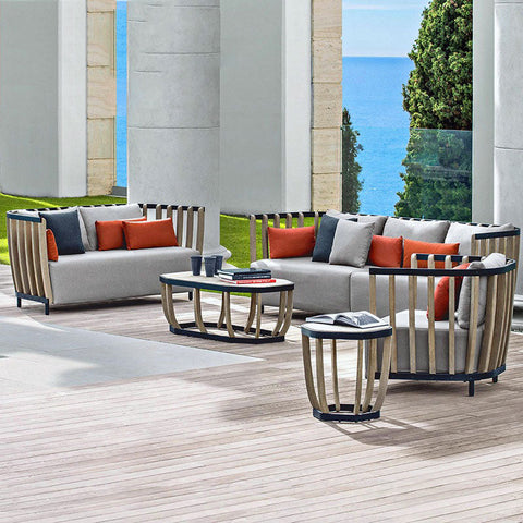 Gloria Outdoor Sofa Set, Outdoor Furniture, Teak Wood