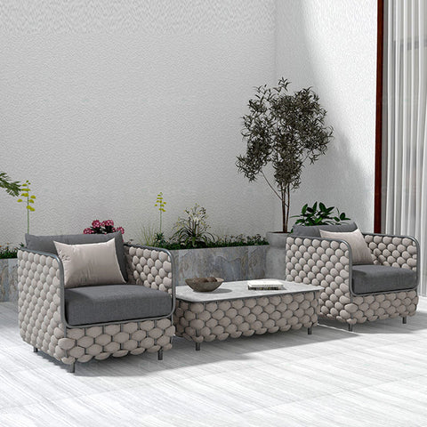 Ginny Rattan Outdoor Sofa Set, Outdoor Furniture