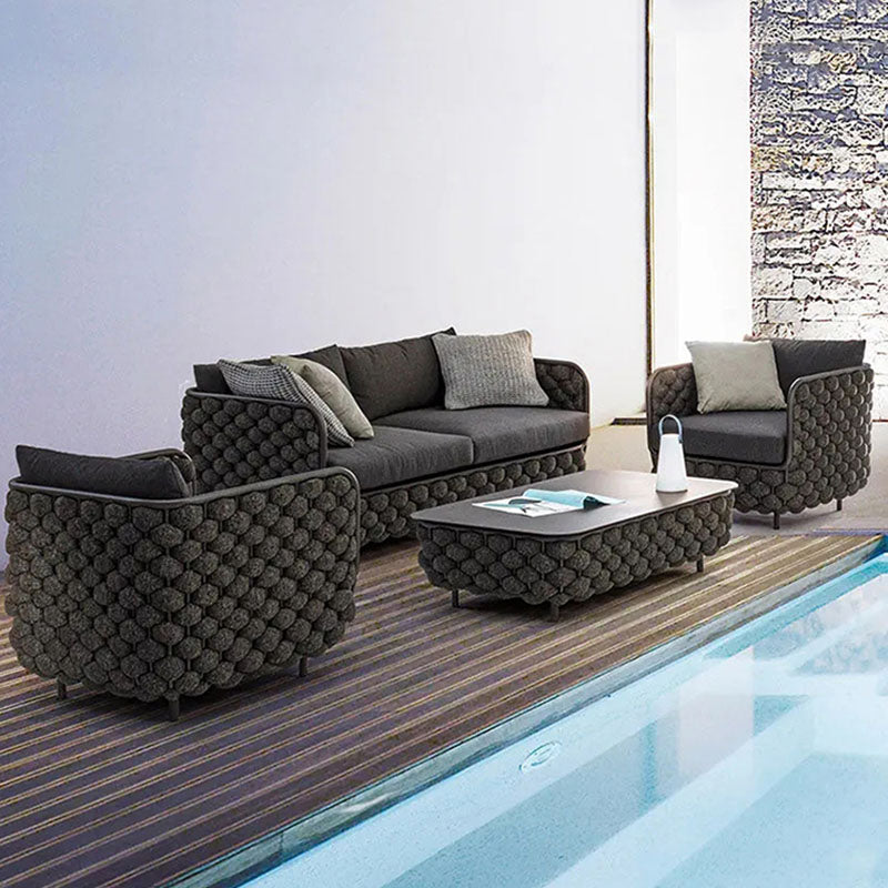 Ginny Rattan Outdoor Sofa Set, Outdoor Furniture