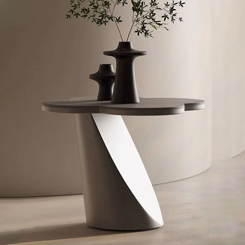 Lorna Side Table, Stainless Steel & Sintered Stone