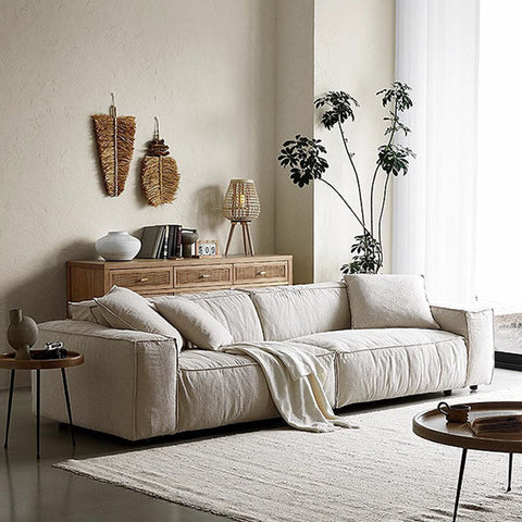 Dino Three Seater Sofa, Cotton Linen