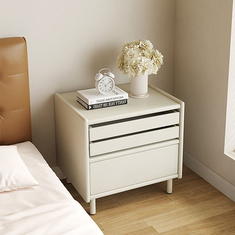 Luna Bedside Table Storage, Cream