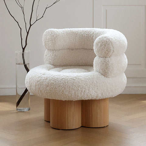 Enid Armchair, White Armchair