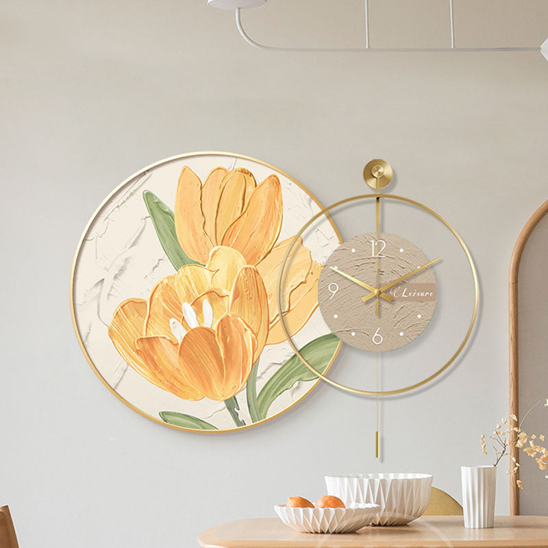 Cici Creative Decorative Tulip Clock